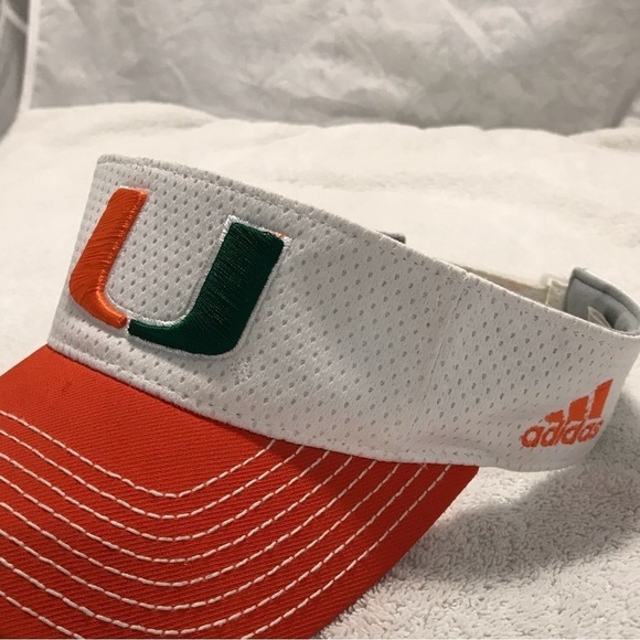 Adidas University of Miami Hurricane Ball Cap - Picture 11 of 16
